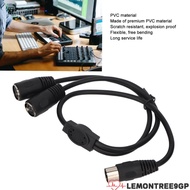 LEMONTREE9GP 4 Pin DIN Y Splitter Cable, 0.5m/1.6ft 1 Male to 2 Female DIN 4PIN to 2DIN 4PIN Adapter