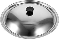 ABOOFAN Stainless Steel Universal Lid Frying Pan Cover Cast Iron Skillet Lid for Pots Pans and Skillets Cookware 26cm