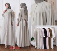 TINO TINO Gamis Wanita Jasmine Dress GX42 Full Kancing Wolfis Premium