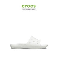 CROCS รองเท้าแตะผู้ใหญ่ CLASSIC CROCS SLIDE รุ่น 206121100 - WHITE สีขาว M8/W10