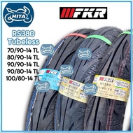 FKR TUBELESS TAYAR RS380 70/90-14 & 80/90-14 & 90/90-14 & 90/80-14 & 100/80-14