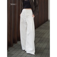 SIVALI Mason Pants - Women's Chinos Basic Highwaist Culottes - Formal Office Pants Casual/