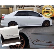 car sticker Mikado Signature Door Side Vinyl Sticker x 2pcs stiker kereta pintu mikado