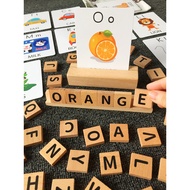 Capital Letter Spelling Words Early Childhood Education Educational Tabletop Game Baby English Learn