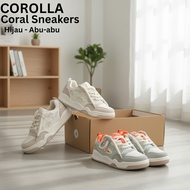 COROLLA Women's Casual Korean Style Sneakers - Coral Sneakers