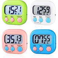 4Pieces Digital Kitchen Timer,Cooking Timer,Countdown Timer Big Digits,Loud Alarm Timers,Magnetic Ba