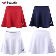 Butterfly's new table tennis jersey, badminton jacket, women's short skirt pants, sports tennis skirt, anti glare bottom pants, pants skirt