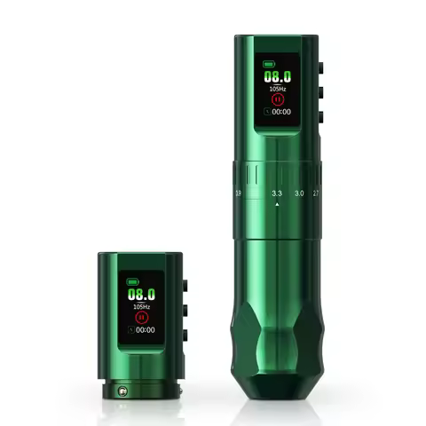 T-Rex wireless tattoo pen machine rotating tattoo gun 7-segment stroke adjustable 2.4mm-4.2mm multi-