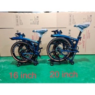 Liaoge888 trifold bike LATEST version 20 inch wheels 9speed compact folding