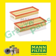 (2pc Mann Engine Air Filter C3698/3-2 C 3698/3-2 LX804 Mercedes Benz M-Class W164 ML 300 350 ML300 M