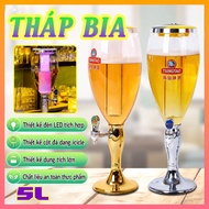 5 liter beer tower, ice core keeps cold with LED lights. Fresh beer dispenser, Beer dispenser, Beer 