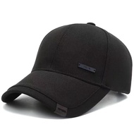 Unisex Black Baseball Cap Sun Protection Black/Red Adjustable Cotton Back for Casual & Sport