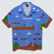 90s Game Pattern Hawaiian Shirt SET55