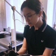 2024 Fred Perry FRED PERRY Ladies Polo Áo mùa hè mới FP Wheat Suit Slim Slim Lapel cổ áo ngắn tay áo