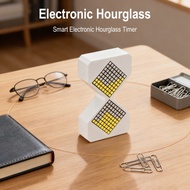 Electronic Hourglass Timer LED Night Light Type-C Charging Digital Gravity Sensor 0-30 Min Timer For