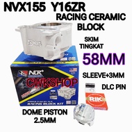 NLK BLOCK NVX155 Y16 RACING BLOCK CERAMIC 58MM 60MM 63MM 66MM NLK PERFORMANCE
