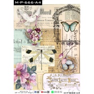 Decoupage Paper - 123 Ephemera Collage Series 2