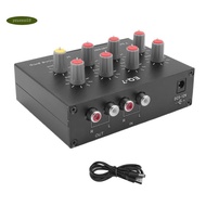 yzuzzaEQ-7 Car Audio Headset Amplifier 7-Band EQ Equalizer 2 Channel Audio Mixer Equalizer
