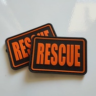 patch rubber RESCUE / BPBD / BNPB /TIMSAR/BASARNAS/tempelan karet emblem velcro