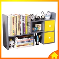 [OneHome] Simple Book Shelf Racks Home Desk Bookcase Storage Space Saving Rak Kayu Buku Alat Tulis Jimat Ruang Kemas