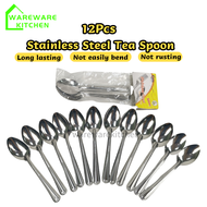 12pcs/packet Stainless Steel Tea Spoon Small Spoon Dessert Spoon Sudu Teh Sudu Kecil Sudu Kopi Sudu 