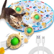Smart Interactive Cat Toys Automatic Motion Activated Moving Ball Hide and Seek Game 28 Inch Play Ma