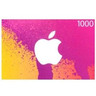 日本 Apple iTunes Gift Card JAPAN 1000 YEN 日元