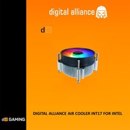 DIGITAL ALLIANCE FAN CPU AIR COOLER INT17 RGB FOR INTEL LGA115X LGA1200/ LGA1700/