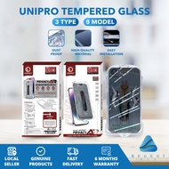 UniPro Tempered Glass Box Screen Protector Clear Matte 28 Privacy Glass For iPhone 15 / 14 / 13 Pro 