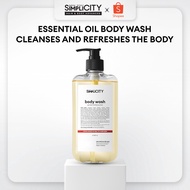 MEN STAY SIMPLICITY BODY WASH WITH SILVER ION TECHNOLOGY & ESSENTIAL OIL SCENT 500ML