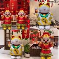 New Year Supplies Spring Festival New Year's Eve Standing Lucky Cat Aluminum Film Balloon Cartoon De