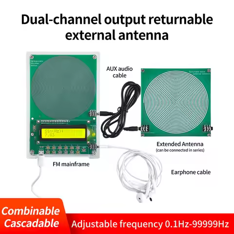 DC 5V Adjustable Frequency Schumann Wave Generator (0.1-99999Hz) Sine Wave Can Be Connected To Exter