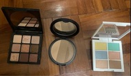 3ce眼影色號:over take （特別版）$60  Too cool for school修容 $25  NYX遮瑕 $30 完美日記錦鯉眼影 $30 完美日記羽鍛透滑粉餅+粉撲全新一個 01色號