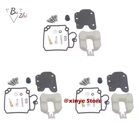 3sets Carburetor Carb Repair Kit for Yamaha 67C-W0093-01 20HP 25HP 30HP 40HP 20 25 30 40 HP 67C-W009