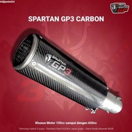 Promo Knalpot Hybrid 3 Suara Spartan Gp3 Carbon Fullsystem Kawasaki