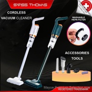 Swiss Thomas Cordless Vacuum Cleaner Portable with Mop Pad Rechargeable Wireless Tanpa Wayar