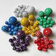 Colorful set of dice DICE To the Game Dice1003Solid Color Number Gift Collection15Personality
