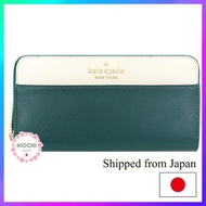 [Kate Spade Wallet WLR00120 Peacock Sapphire Multi Stacy Colorblock Saffiano Leather Large Continental Wallet for Women [Outlet item] [Brand] [Parallel import].