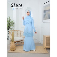 BAJU KURUNG SHEERA | KURUNG MODEN (BABY BLUE)