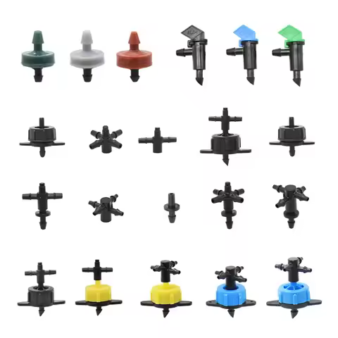 1/8" Arrow Dropper Tee Cross Water Splitter 2L 4L 8L 3/5 Drip Arrow Connector 2/4-Way Emitter Irriga