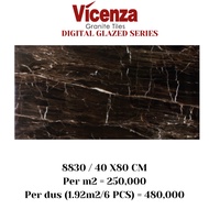 Keramik Granit Granite Tile Lantai Dinding Digital Glazed 40x80 Marmer