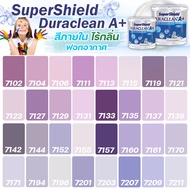 TOA Duraclean A+ ดูราคลีน เอพลัส กึ่งเงา สีม่วง สีภายใน ไร้กลิ่น สีเกรด15ปี สีน้ำ สีทาบ้าน สีทาภายในเกรดสูงที่สุด ฟอกอากาศได้ ลดกลิ่นอับ