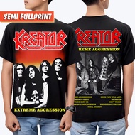 KREATOR SEMI FULLPRINT T-SHIRT | UNISEX METAL THRASH GRINDCORE ROCK BOOTLEG BAND SHIRT | AGGRESSIONE