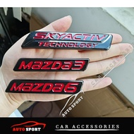 Mazda 3 Mazda 6 Skyactiv Technology Number Emblem LoGo Car Accessories