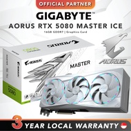 GIGABYTE AORUS GeForce RTX 5080 MASTER ICE | 16GB GDDR7 | Graphics Card