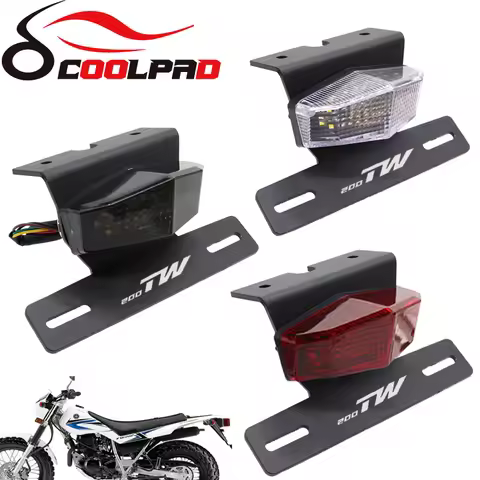 Motorcycle License Plate Holder LED Light For YAMAHA TW200 TW 200 1989-2022 Tail Tidy Motorcycle Fen