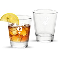 50th Birthday Shot Glasses,Middle Finger Funny Shot Glasses,50th Birthday Gifts for Her/Him