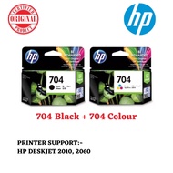 [ORIGINAL] HP 704 Black Colour Ink Cartridge PRINTER SUPPORT : HP DESKJET 2010, 2060