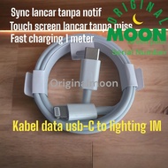 FAST CHARGING DATA CABLE-USB C to IP (1m) - IP CABLE - IP DATA CABLE - IP - IP CHARGER - IP CHARGER 