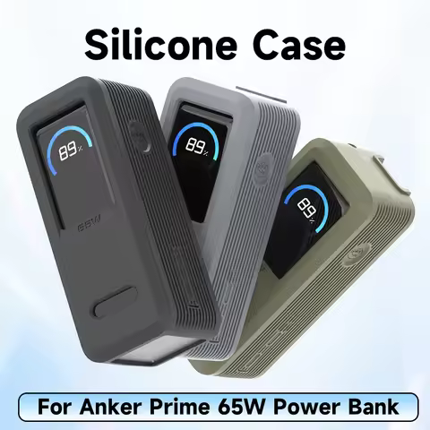 Silicone Protective Cover Silicone Case Travel Case Shockproof Anti-drop Shell for Anker Prime 9600m